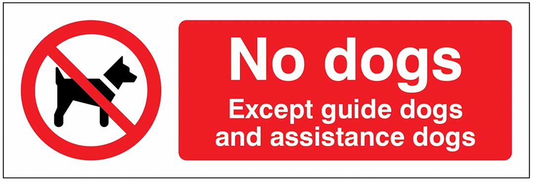 No dogs allowed sign