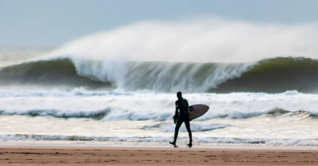 surfer on beach